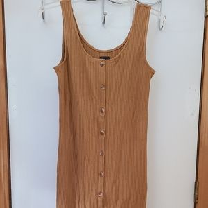 GAP Sleeveless Ribbed Midi Dress